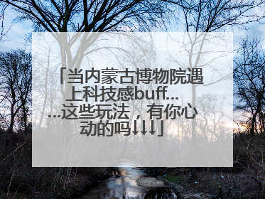 当内蒙古博物院遇上科技感buff……这些玩法，有你心动的吗↓↓↓