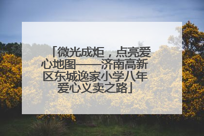 微光成炬，点亮爱心地图——济南高新区东城逸家小学八年爱心义卖之路