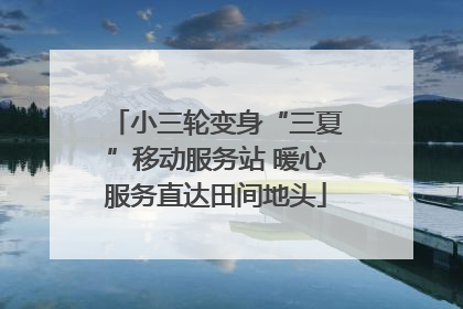 小三轮变身“三夏”移动服务站 暖心服务直达田间地头