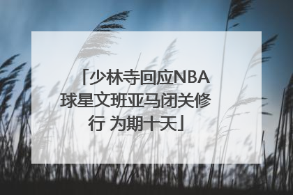 少林寺回应NBA球星文班亚马闭关修行 为期十天