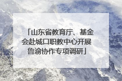 山东省教育厅、基金会赴城口职教中心开展鲁渝协作专项调研