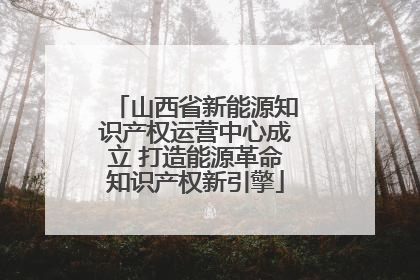 山西省新能源知识产权运营中心成立 打造能源革命知识产权新引擎