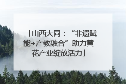 山西大同：“非遗赋能+产教融合”助力黄花产业绽放活力