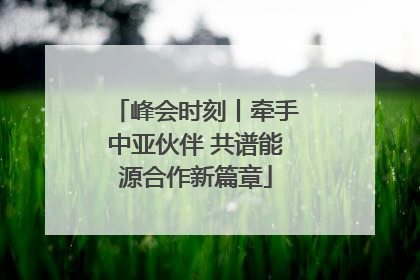 峰会时刻丨牵手中亚伙伴 共谱能源合作新篇章