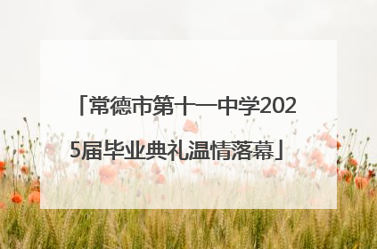 常德市第十一中学2025届毕业典礼温情落幕