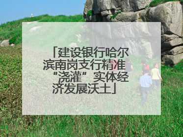 建设银行哈尔滨南岗支行精准“浇灌”实体经济发展沃土