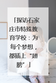 探访石家庄市特殊教育学校：为每个梦想，都插上“翅膀”