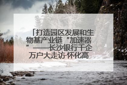 打造园区发展和生物基产业链“加速器”——长沙银行千企万户大走访·怀化高新区、生物基产业链专场活动举行