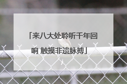 来八大处聆听千年回响 触摸非遗脉搏