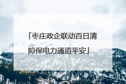 枣庄政企联动百日清障保电力通道平安