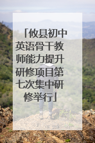 攸县初中英语骨干教师能力提升研修项目第七次集中研修举行