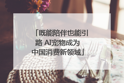 既能陪伴也能引路 AI宠物成为中国消费新领域