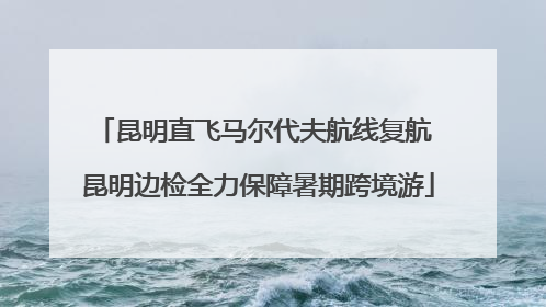 昆明直飞马尔代夫航线复航 昆明边检全力保障暑期跨境游