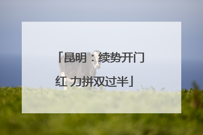 昆明：续势开门红 力拼双过半