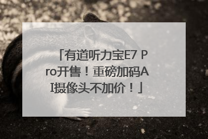 有道听力宝E7 Pro开售！重磅加码AI摄像头不加价！