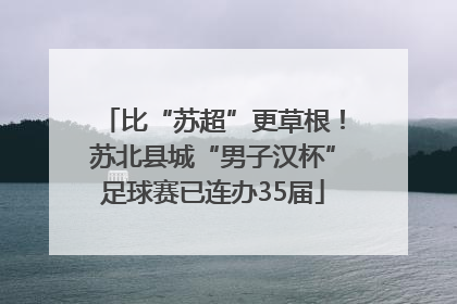 比“苏超”更草根！苏北县城“男子汉杯”足球赛已连办35届