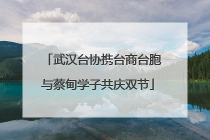 武汉台协携台商台胞与蔡甸学子共庆双节