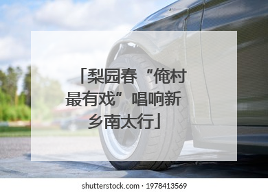 梨园春“俺村最有戏”唱响新乡南太行