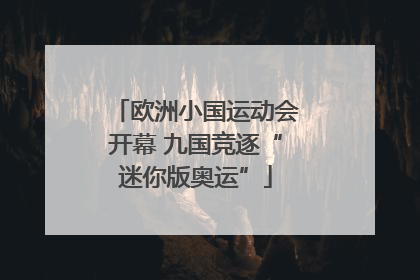 欧洲小国运动会开幕 九国竞逐“迷你版奥运”