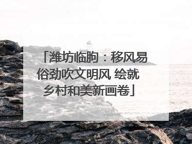 潍坊临朐：移风易俗劲吹文明风 绘就乡村和美新画卷