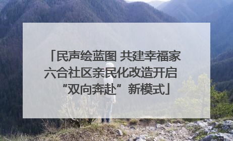 民声绘蓝图 共建幸福家 六合社区亲民化改造开启“双向奔赴”新模式