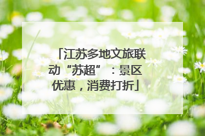 江苏多地文旅联动“苏超”：景区优惠，消费打折