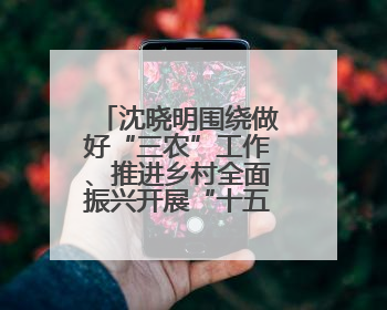 沈晓明围绕做好“三农”工作、推进乡村全面振兴开展“十五五”规划专题调研