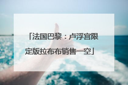 法国巴黎：卢浮宫限定版拉布布销售一空