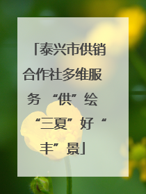 泰兴市供销合作社多维服务 “供”绘“三夏”好“丰”景