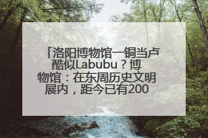 洛阳博物馆一铜当卢酷似Labubu？博物馆：在东周历史文明展内，距今已有2000多年历史