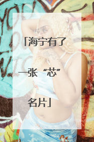 海宁有了一张“芯”名片