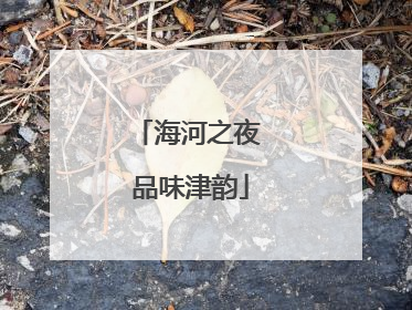 海河之夜 品味津韵