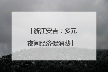 浙江安吉：多元夜间经济促消费