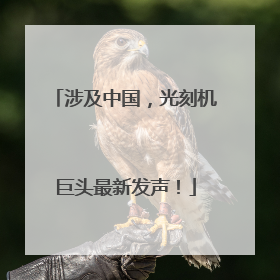 涉及中国，光刻机巨头最新发声！