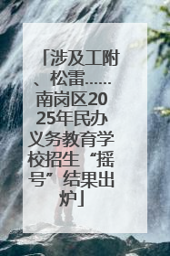 涉及工附、松雷……南岗区2025年民办义务教育学校招生“摇号”结果出炉
