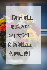 湖南财工职院2025年大学生创新创业宣传周启幕