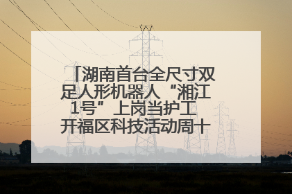 湖南首台全尺寸双足人形机器人“湘江1号”上岗当护工 开福区科技活动周十大科创项目签约