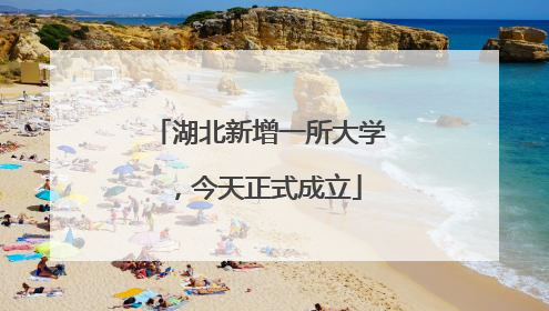 湖北新增一所大学，今天正式成立