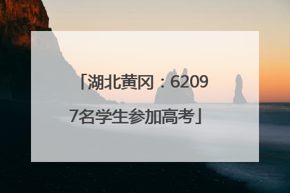 湖北黄冈：62097名学生参加高考