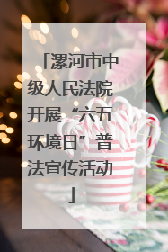 漯河市中级人民法院开展“六五环境日”普法宣传活动