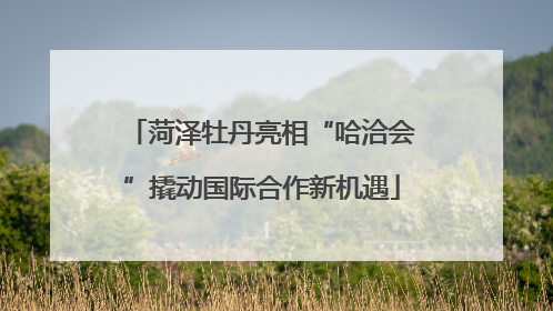 菏泽牡丹亮相“哈洽会”撬动国际合作新机遇
