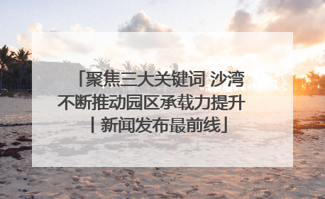聚焦三大关键词 沙湾不断推动园区承载力提升丨新闻发布最前线