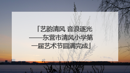 艺韵清风 音浪逐光——东营市清风小学第一届艺术节圆满完成