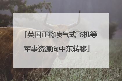 英国正将喷气式飞机等军事资源向中东转移