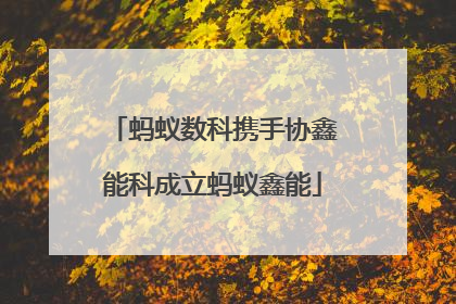 蚂蚁数科携手协鑫能科成立蚂蚁鑫能