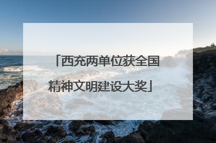 西充两单位获全国精神文明建设大奖