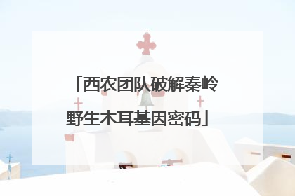 西农团队破解秦岭野生木耳基因密码