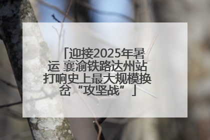 迎接2025年暑运 襄渝铁路达州站打响史上最大规模换岔“攻坚战”