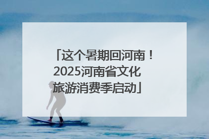 这个暑期回河南！2025河南省文化旅游消费季启动