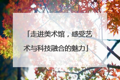 走进美术馆，感受艺术与科技融合的魅力